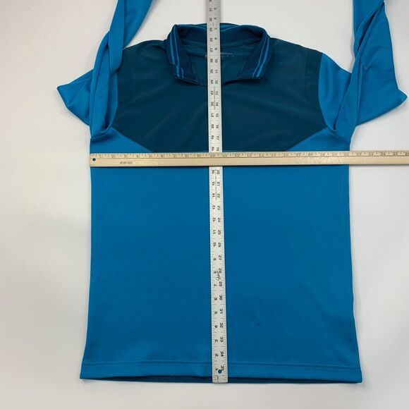 Nike Golf Pullover Men Medium Lagoon Half Zip DriFit Tour Performance Sweatshirt - Picture 7 of 15